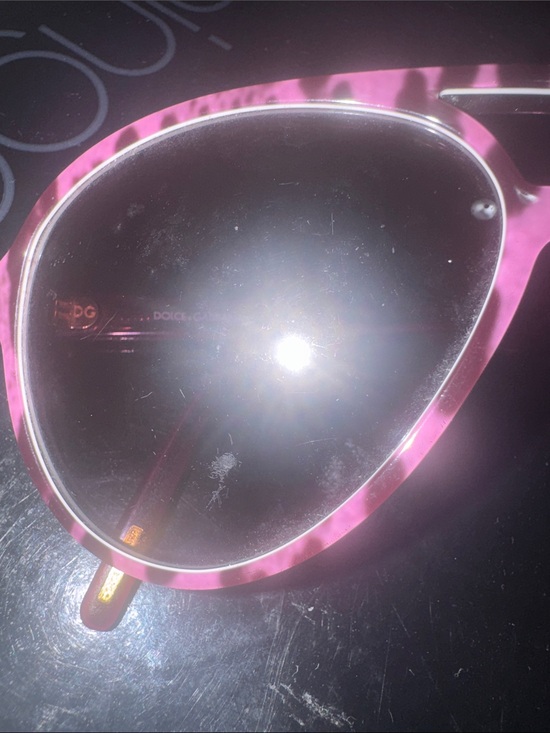 Authentic Dolce & Gabbana Pink Zebra Aviator Sunglasses with Gradient Lenses main image 4